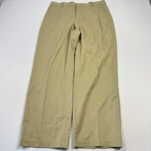 Zero Restriction Pants Mens 34x30 Khaki Golf Tour Series Performance‎ Flat Front